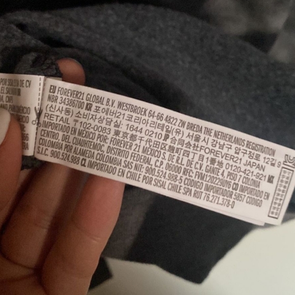 F21 Unique Tye Dye Lace Sweatshirt in Grey & Black, Sz XL - Picture 2 of 10